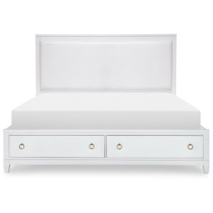 Summerland Storage Footboard White Finish - Queen