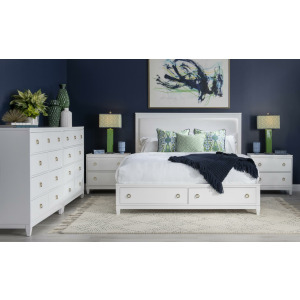 Summerland Storage Footboard Ca White Finish - King/California King