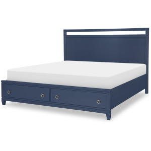 Summerland Panel Footboard Ca Blue Finish - King/California King
