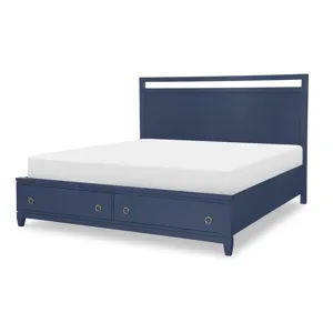 Summerland Panel Footboard Ca Blue Finish - King/California King