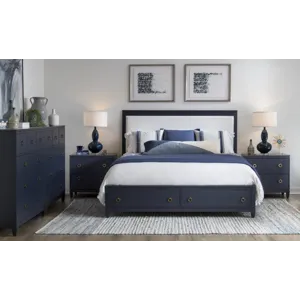 Summerland Storage Footboard Ca Blue Finish - King/California King