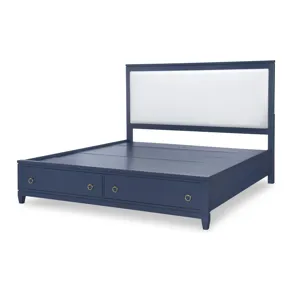 Summerland Storage Footboard Ca Blue Finish - King/California King