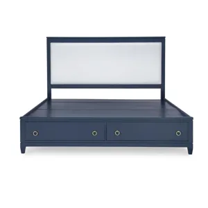 Summerland Storage Footboard Ca Blue Finish - King/California King