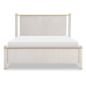 Miramar Panel Bed W Wood Posts - King