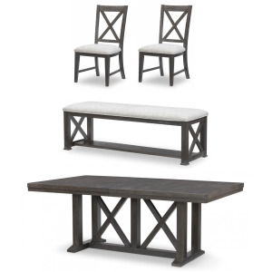 Briarwood 4 PC Trestle Dining Set
