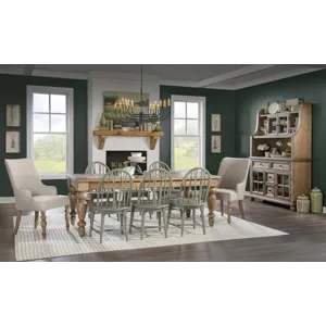 Vintage Market Complete Hutch And Server