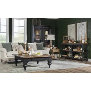 Vintage Market Splayed Bobbin Leg 1 Drw End Table