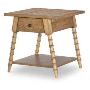 VINEYARD OAK 1 DRWR END TABLE