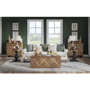 Vintage Market Urn Base End Table