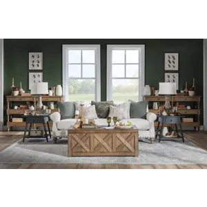 Vintage Market Turned Leg Console Storage Table 4 Drw