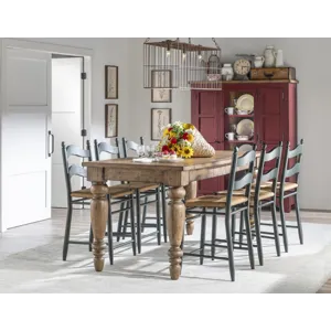 Vintage Market Chimney Leg Counter Height Table