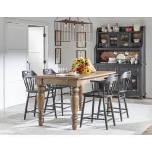 Vintage Market Chimney Leg Counter Height Table