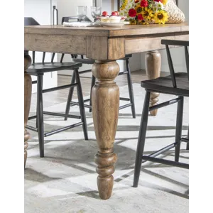 Vintage Market Chimney Leg Counter Height Table