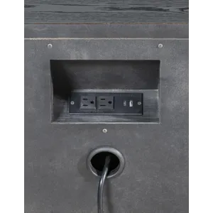 Vintage Market Apothecary Nightstand 2 Drawer W Power