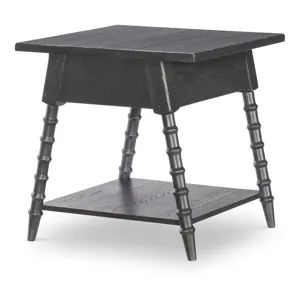 Vintage Market Splayed Bobbin Leg 1 Drw End Table