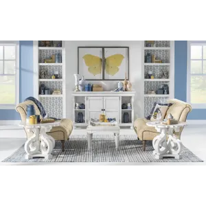 Vintage Market Tray Top Cocktail Table