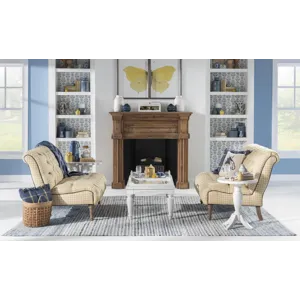 Vintage Market Tray Top Cocktail Table