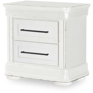 Vintage Market Nightstand 2 Drw W Power