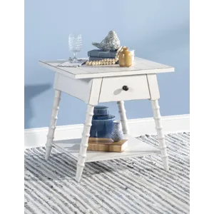 Vintage Market Splayed Bobbin Leg 1 Drw End Table