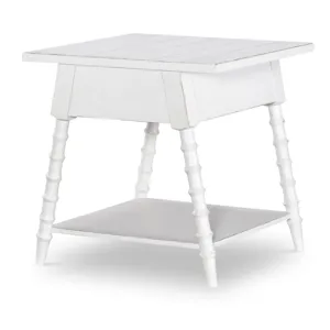 Vintage Market Splayed Bobbin Leg 1 Drw End Table