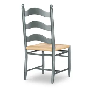 Vintage Market Rush Seat Ladder Back Side Chair