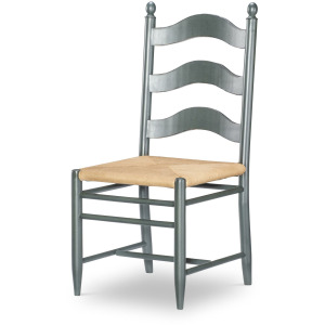 Vintage Market Rush Seat Ladder Back Side Chair