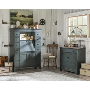 Vintage Market Secretary Cabinet