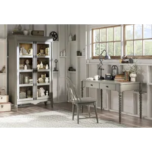 Vintage Market Turned Bobbin Leg Writing Desk