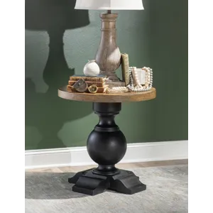 Vintage Market Urn Base End Table