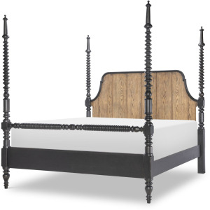 Vintage Market Complete Bobbin Post Bed - Queen