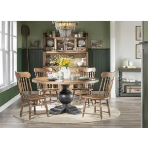 Vintage Market Round Dining Table Complete