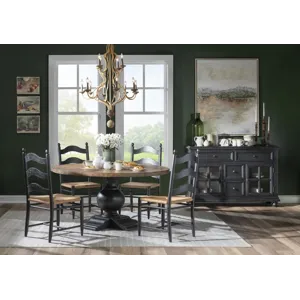 Vintage Market Rush Seat Ladder Back Side Chair