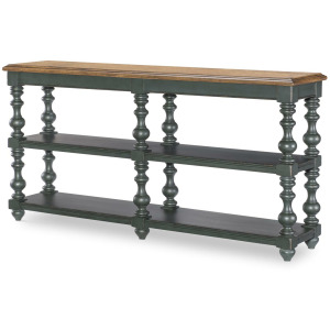 Vintage Market Bobbin Leg Console Table - Mallard Green
