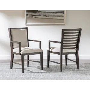 Architect Upholstered Ladderback Arm Chair