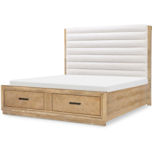 Torrance Complete Channeled Uphostered Storage Bed - Queen