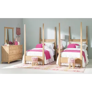 Today\'s Traditions Complete Poster Bed Natural Hickory - Twin