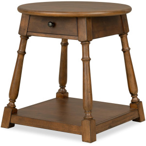 Lake House Round End Table