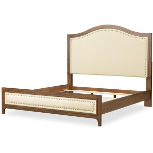 Lake House Complete Upholstered Panel Bed - King