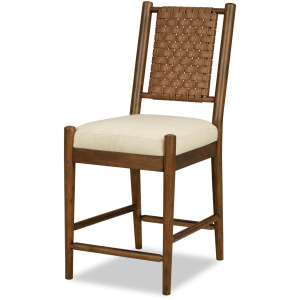 Lake House Woven Back Counter Height Chair