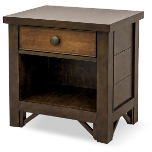 Lake House Two Tone Youth Open Nightstand