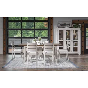 Lake House Ladder Back Counter Height Stool