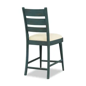 Lake House Ladder Back Counter Height Stool