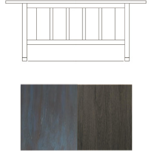 Lake House Counter Height Trestle Table