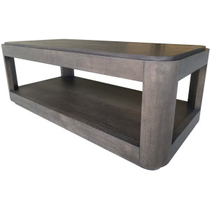 Lancia Rectangle Cocktail Table With Wood Top
