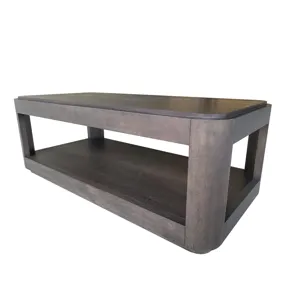 Lancia Rectangle Cocktail Table With Wood Top