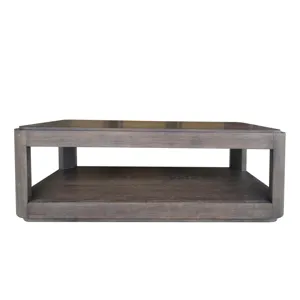 Lancia Rectangle Cocktail Table With Wood Top