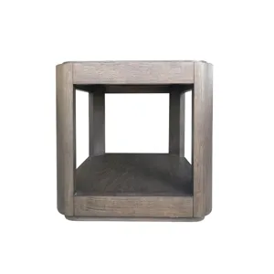 Lancia Rectangle End Table With Wood Top