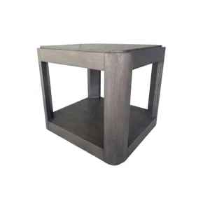 Lancia Rectangle End Table With Wood Top