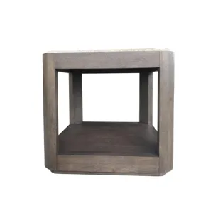 Lancia Rectangle End Table With Stone Top