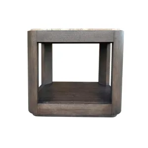 Lancia Chairside Table With Stone Top